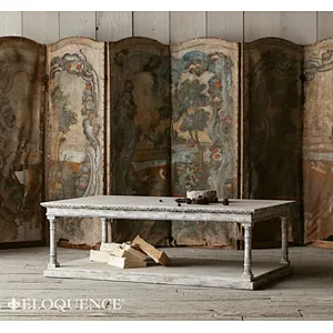 Antique Reclaimed Wood Furniture vintage French country living room coffee table