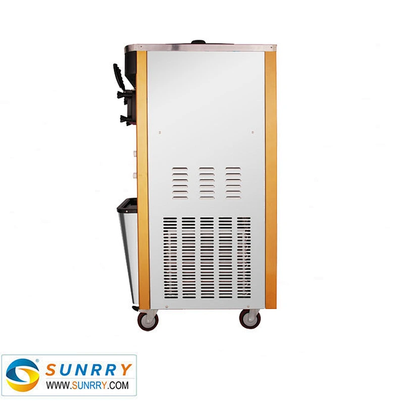Stainless steel floor type long life softy counter top ice cream machine maker price with 2 and 1 flavors
