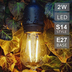 Holiday Lighting 10m Light Chain with Globe Bulbs Outdoor LED String Lights