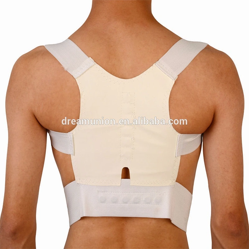 Magnetic Posture Correction Support Brace Adjustable Shoulder Therapy Back Belt