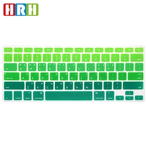 English Version Ombre Color Silicone Keyboard Cover Skin laptop keyboard skin for Macbook Pro Air Retina 13 15 17 Korean