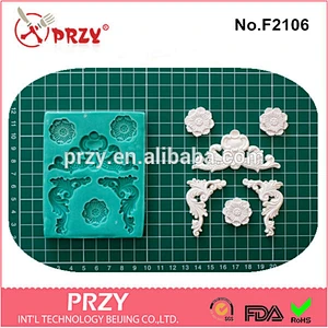 F2106 PRZY high quality silicone fondant pastry mold