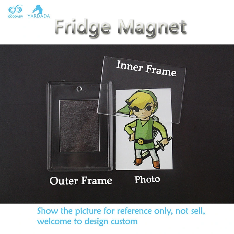 High quality custom made plastic magnetic fridge , replaceable fridge magnet, advertising promotional gift welcome to customize.