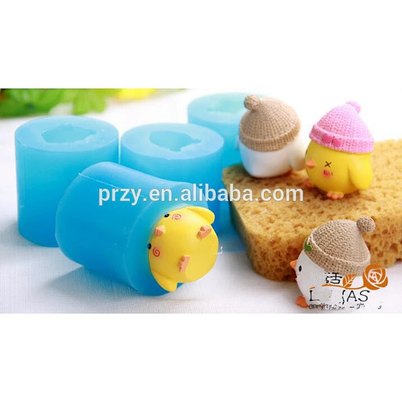 Chicken Silicone mold 3D chickens soap mould candle mould