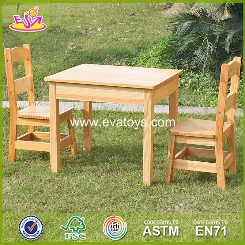 2018 New design wooden chairs and table set children wooden chaits and table set baby wooden chairs and table set W08G72
