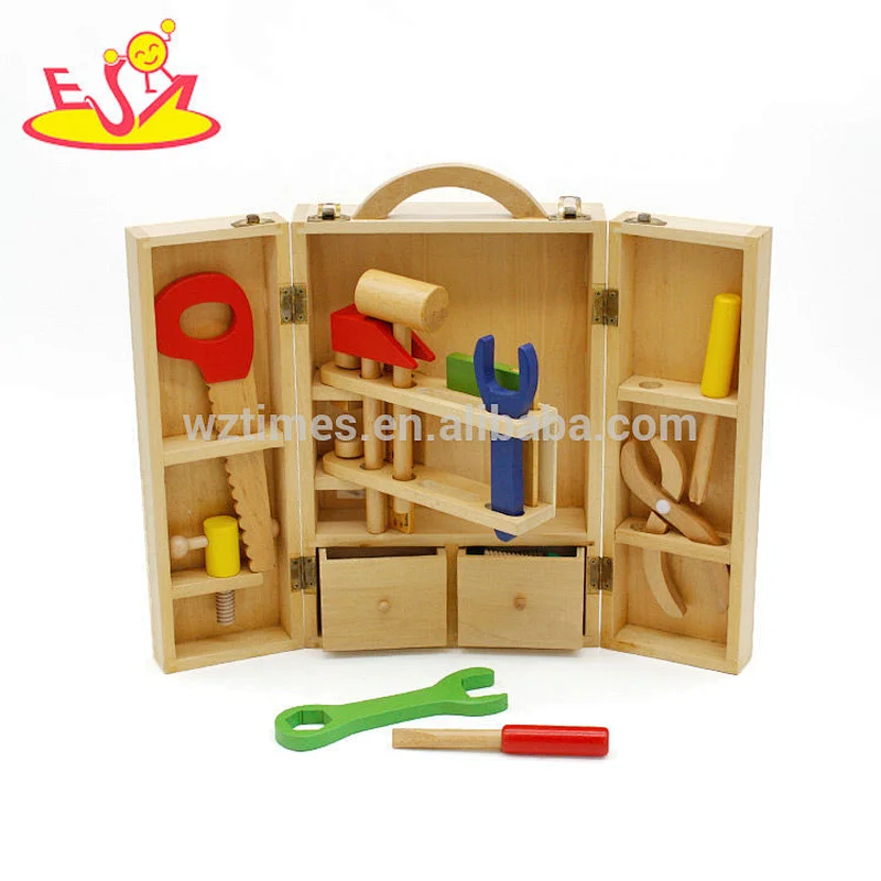 Wholesale fashionable diy assemble wooden tools set toy for boys W03D008
