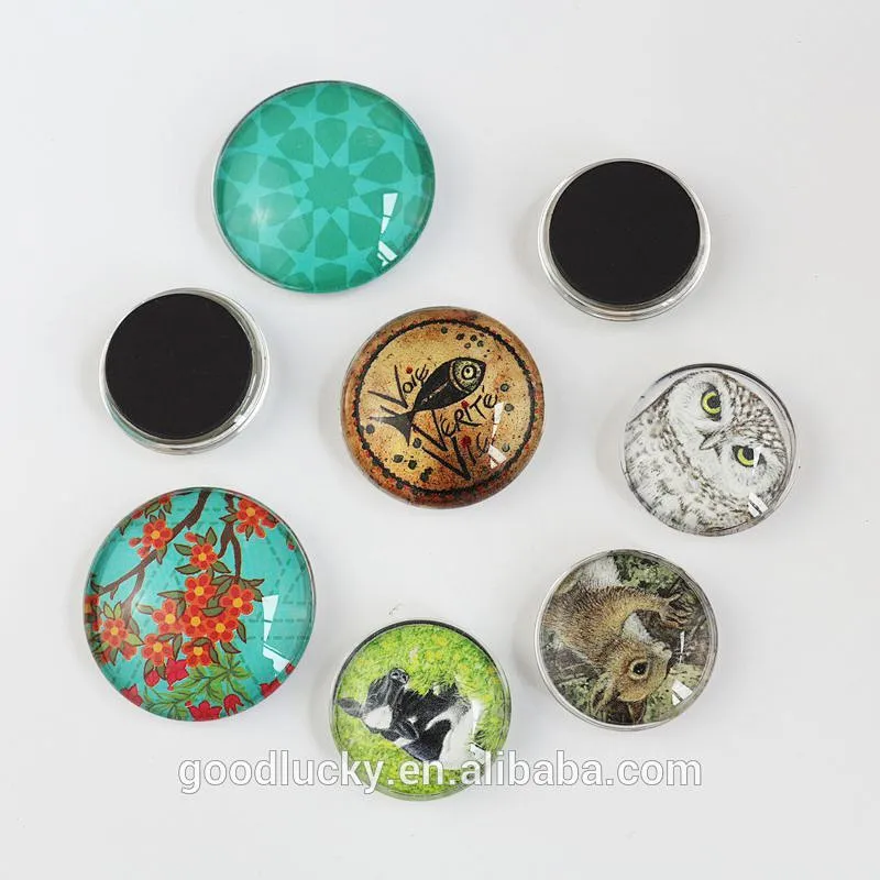 Souvenir gifts tourist custom Glass Crystal fridge magnet for 3D