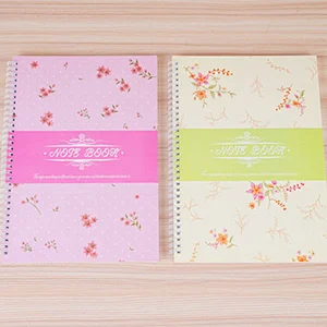 Custom A4 coil spiral binding books student stationery planner exercise craft paper notebook