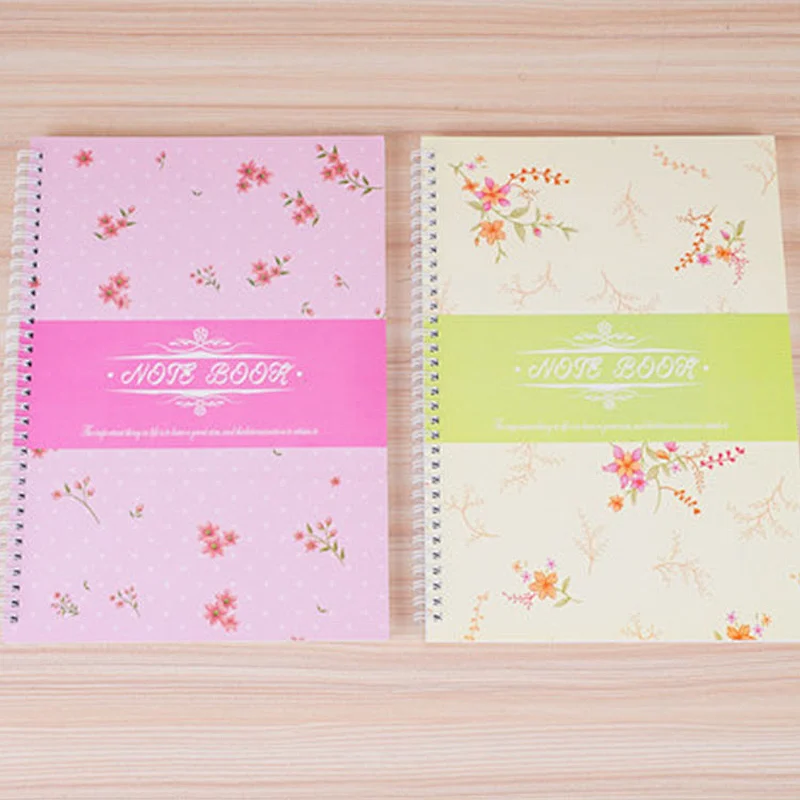 Custom A4 coil spiral binding books student stationery planner exercise craft paper notebook