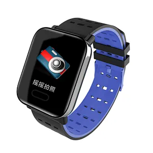 Hot Large Color Screen Heart Rate Blood Pressure Fitness Tracker waterproof Watch Bracelet