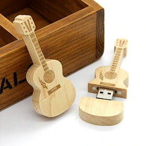 Creative Wooden GUITAR Usb Drive Memory Stick