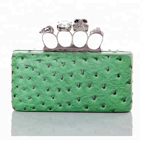 Custom Fashion Skull shoes with matching clutch bag_U0008-141