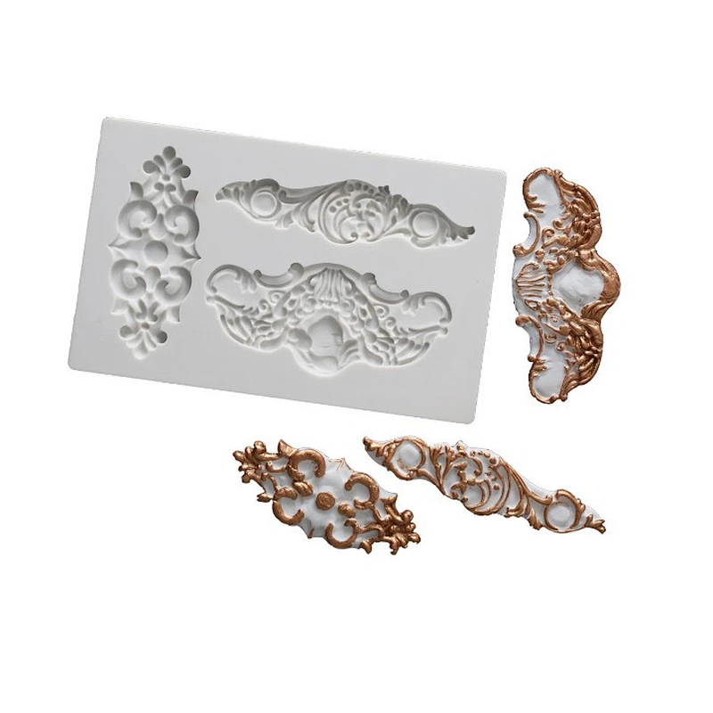 vintage art decor fondant molds cake decoration silicone mold sugar craft tools PRZY