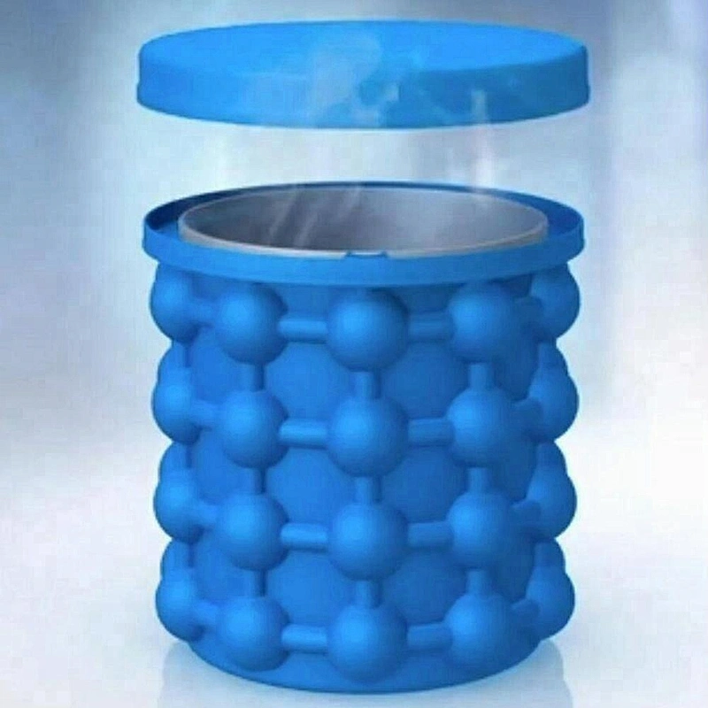 Magic Ice Cube Maker Genie The Revolutionary Space Saving Silicone Ice Cube