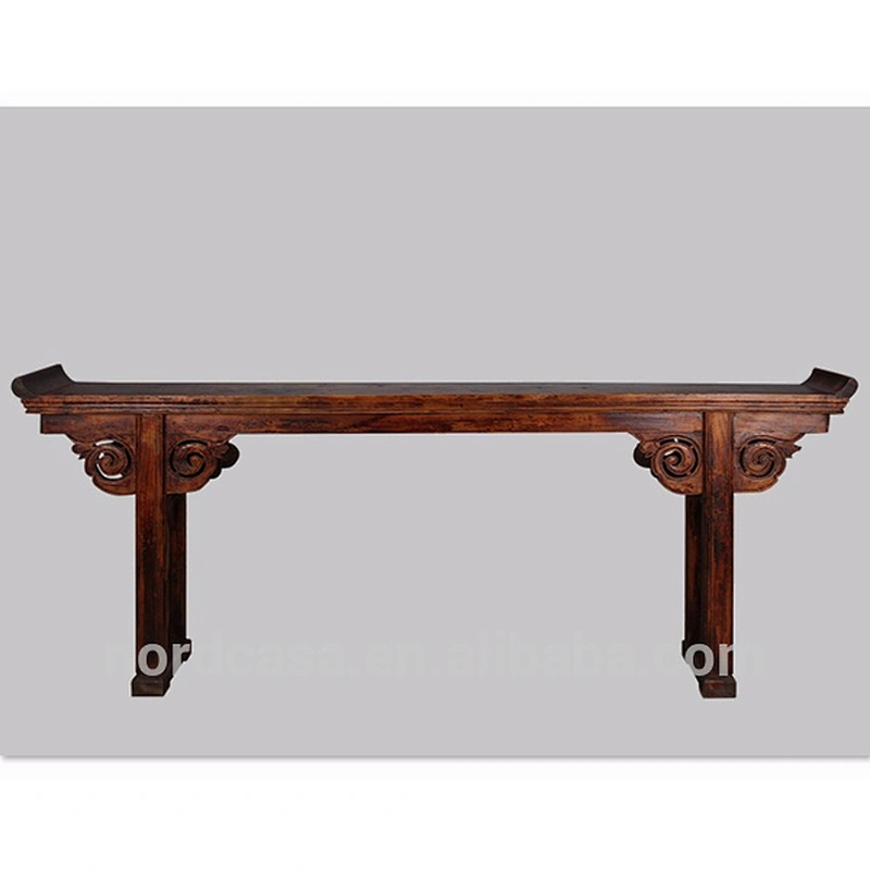 Chinese antique style wooden carved altar table