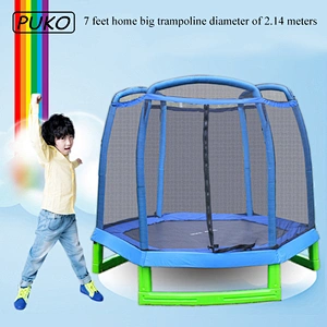 TX-B7116 Kids Park Hexagon Gymnastic Trampoline With Safety Net