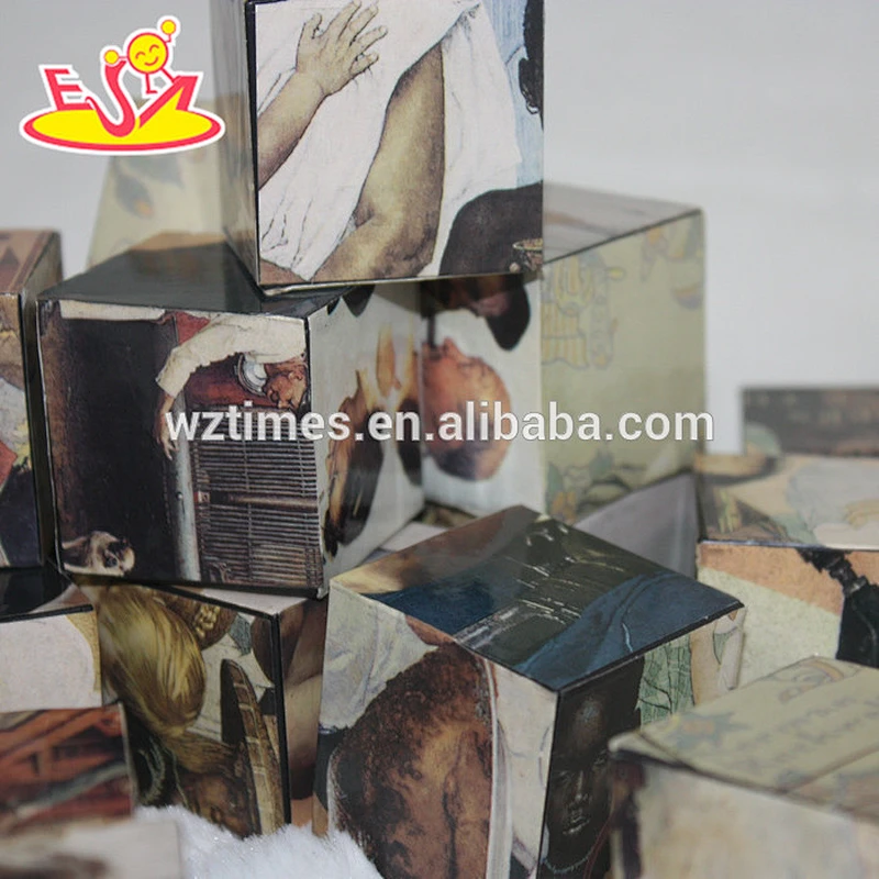 wholesale newly fashioned wooden packed blocks toy for children W14F027