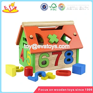 Wholesale teaching aid wooden numbers blocks toy interesting wooden numbers blocks box toy W11H007