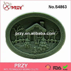 S4863 High Quality House Circle DIY Soap Molds