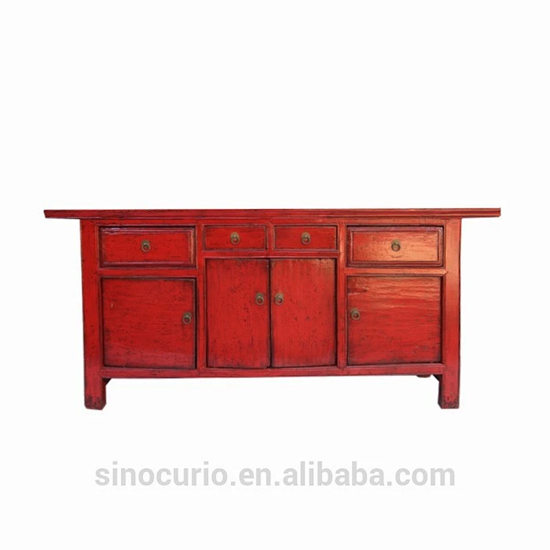chinese reclaimed solid wooden cabinet living room furniture
