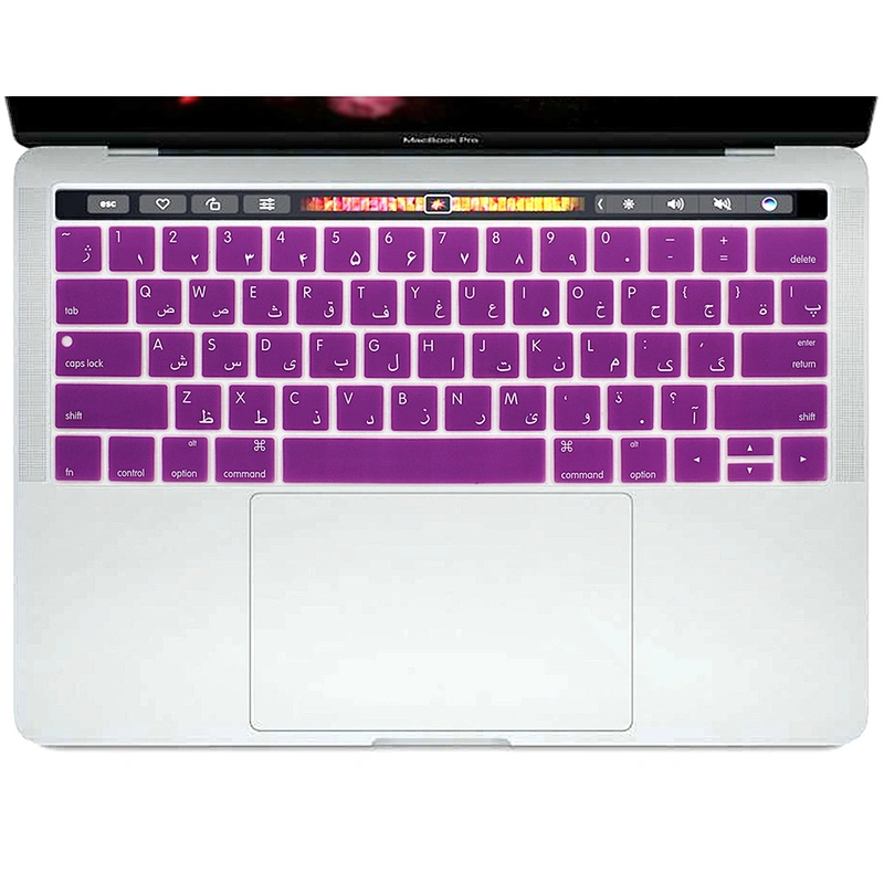 Arabic language keyboard covers Custom Keyboard Silicone Skin For macbook pro 13 Touch keyboard A1707 A1706