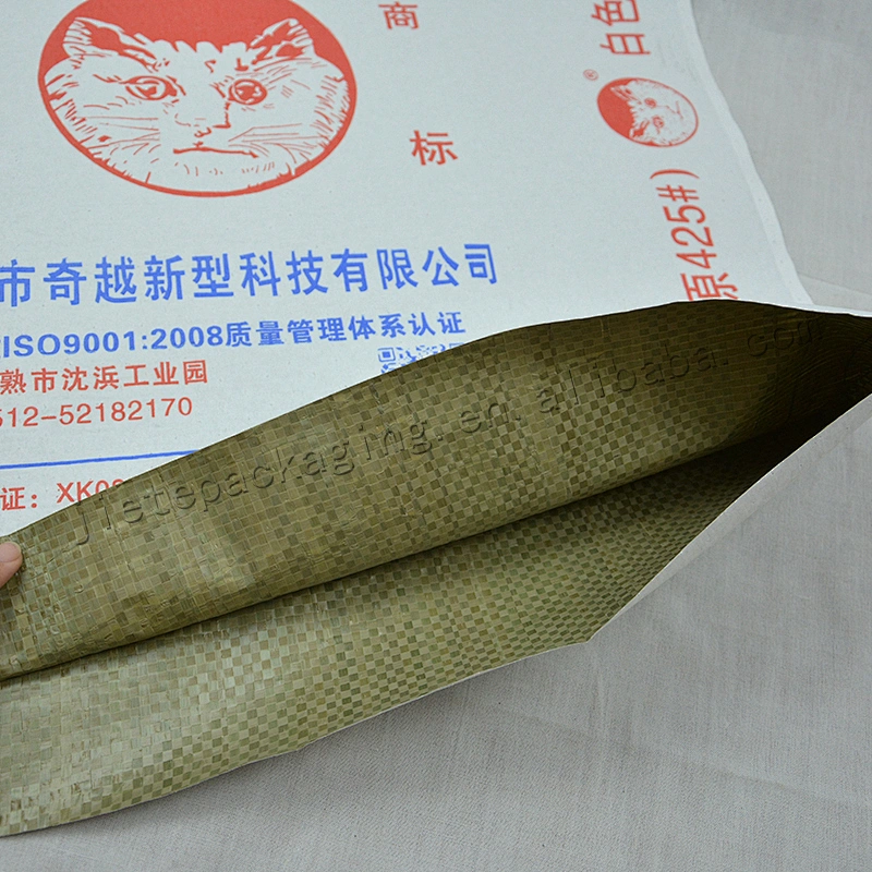 20kg Cheap white kraft paper laminated plastic pp woven cement bag compound bags for tile adhesive,mortar,gypsum