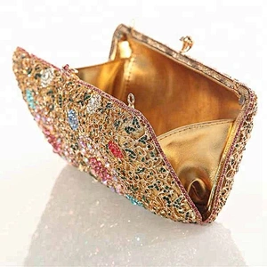Classic wholesale elegance bags 100% handmade crystal purse stones clutch bag for wedding party