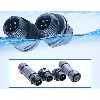 Waterproof Cables M12 Panel Mount 4Pin Connectors