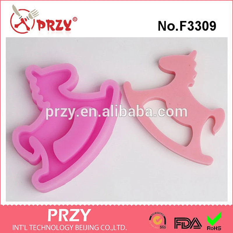 F3309 Carousel Silicone Mold Cake Fondant Candle Molds Sugar Craft Cake Decorating Tools