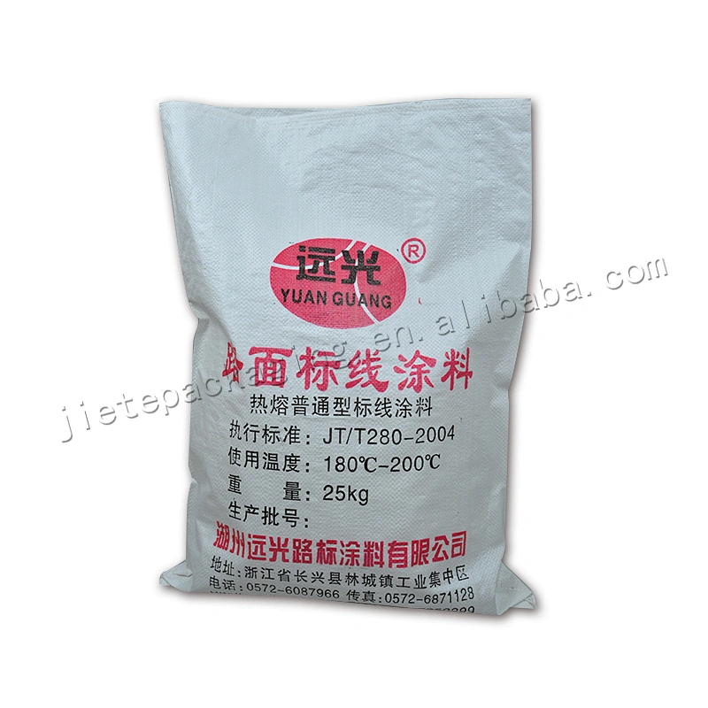 25kg white plain empty plastic pp woven cement bag for dope off