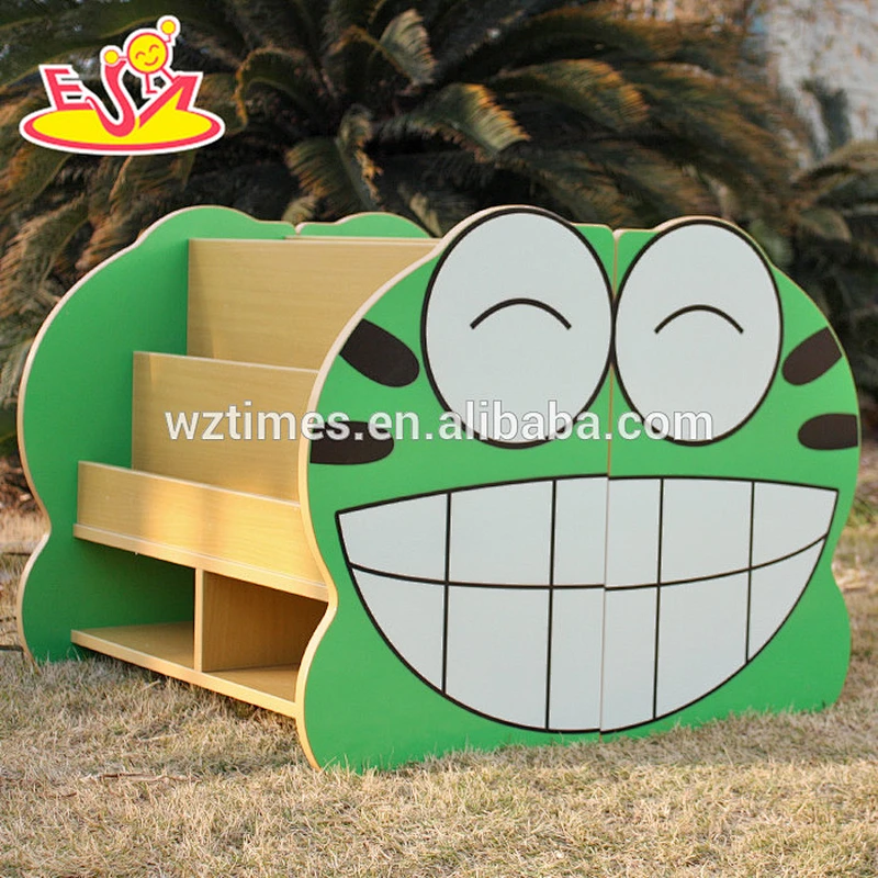 2018 Wholesale high quality wooden frog kids toy storage W08C213