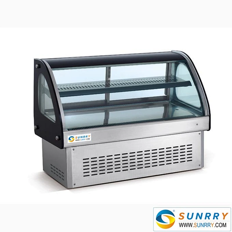 Commercial Stainless Steel Countertop Cold Bakery Cake Showcase Price