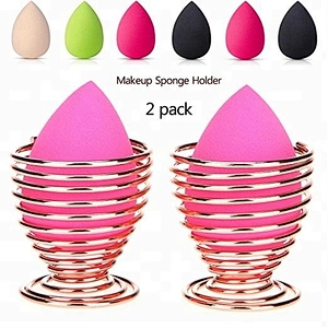 2pc Metal makeup Sponge holder Puff Display Stand