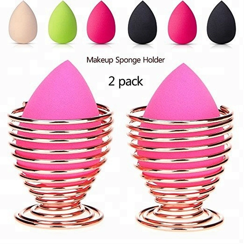 2pc Metal makeup Sponge holder Puff Display Stand