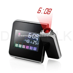 Digital Protector Weather LCD Alarm Clock Color Screen Canlender Display w/ LED Backlight