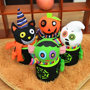 High Quality Decor Gift Candy Box Shopping Malls Cafes Kindergartens Halloween Cartoon Candy Cans Creative Holiday Decorations