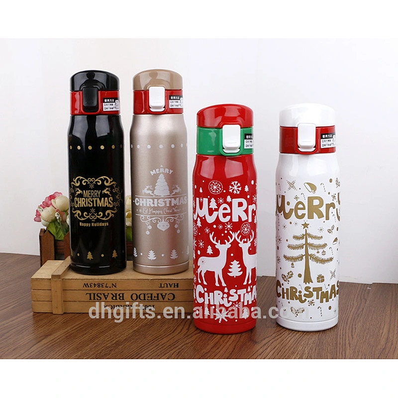Mix Order 2018 New Christmas Gifts 500 ml Stainless Steel Water Bottle Double Wall Vacuum Cup