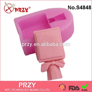S4848 bow silicone mold candy molds fondant cake decoration cake tools Soap Mold