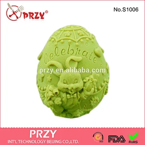 S1006 PRZY rabbit shaped silicone mold for soap , celebration silicone mold for soap