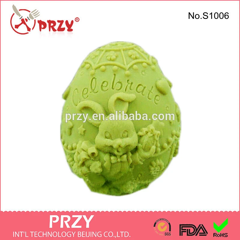 S1006 PRZY rabbit shaped silicone mold for soap , celebration silicone mold for soap