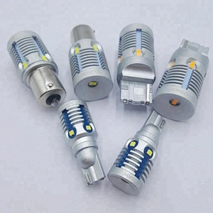 2018 Newest Amber yellow S25 P21W 1156 auto LED bulb T10