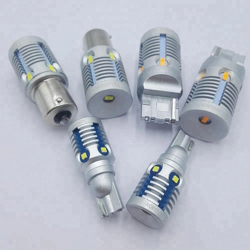 2018 Newest Amber yellow S25 P21W 1156 auto LED bulb T10