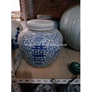 painting ceramic jar home accessory Chinese porcelain China import items decor for home