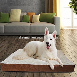 Bed Cushion Mat Pad for Dog Cat Kennel Crate Cozy Soft Memory Foam Washable