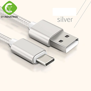 Wholesale Fast Delivery 6 Color USB  Type C Cable Nylon Braided Mobile Phone Micro Data Cable Charger for Amazon Seller