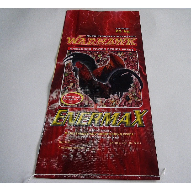 High quality customized new material 25kg 50kg pp woven chicken feed bag