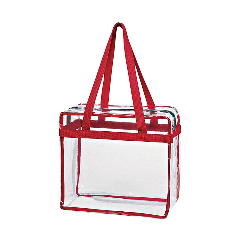 Customized transparent PVC clear plastic bags with zipper