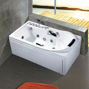 2018 new arrival luxury acrylic hot tub jet whirlpool massage bathtub