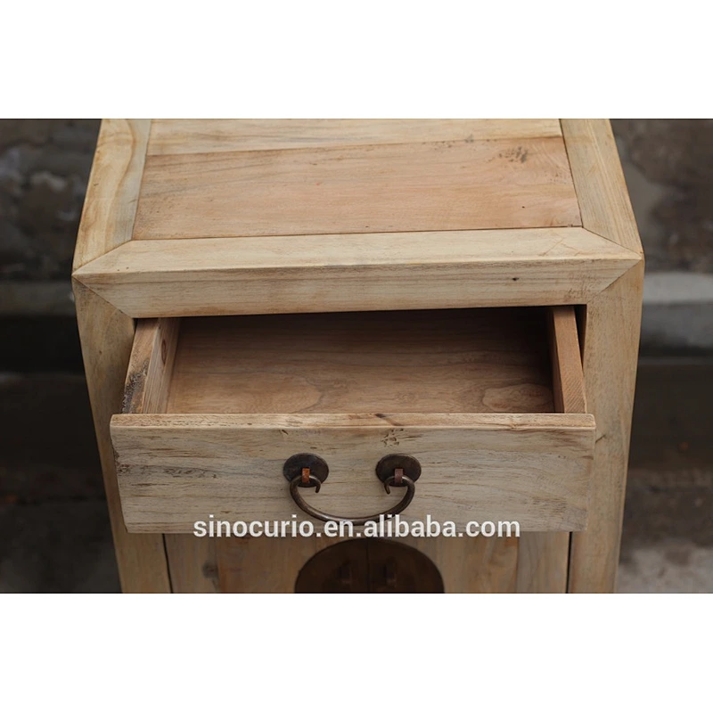Antique Shabby Chic Wooden Bedside Cabinet
