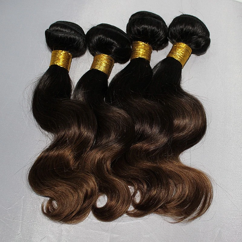 New coming Indian ombre hair weaves 2 tones and 3 tones body wave from 10 to 28inch